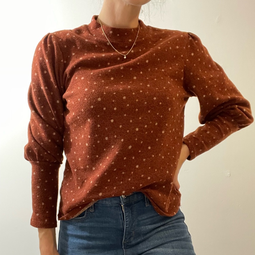 Polka dot sweater